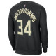 Jordan Ανδρικό φούτερ Milwaukee Bucks Courtside Statement Edition Fleece Sweatshirt